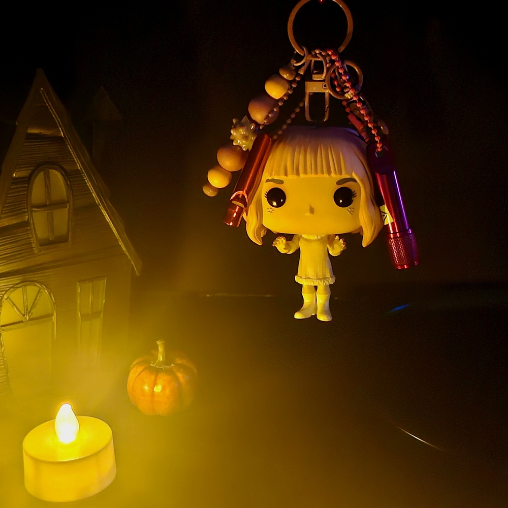 Cute Keychain with Funko Pop Doll Charm
